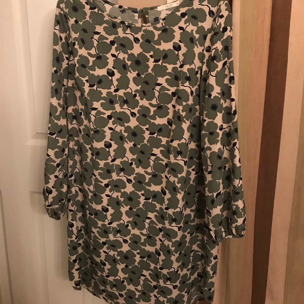 Floral shirt dress